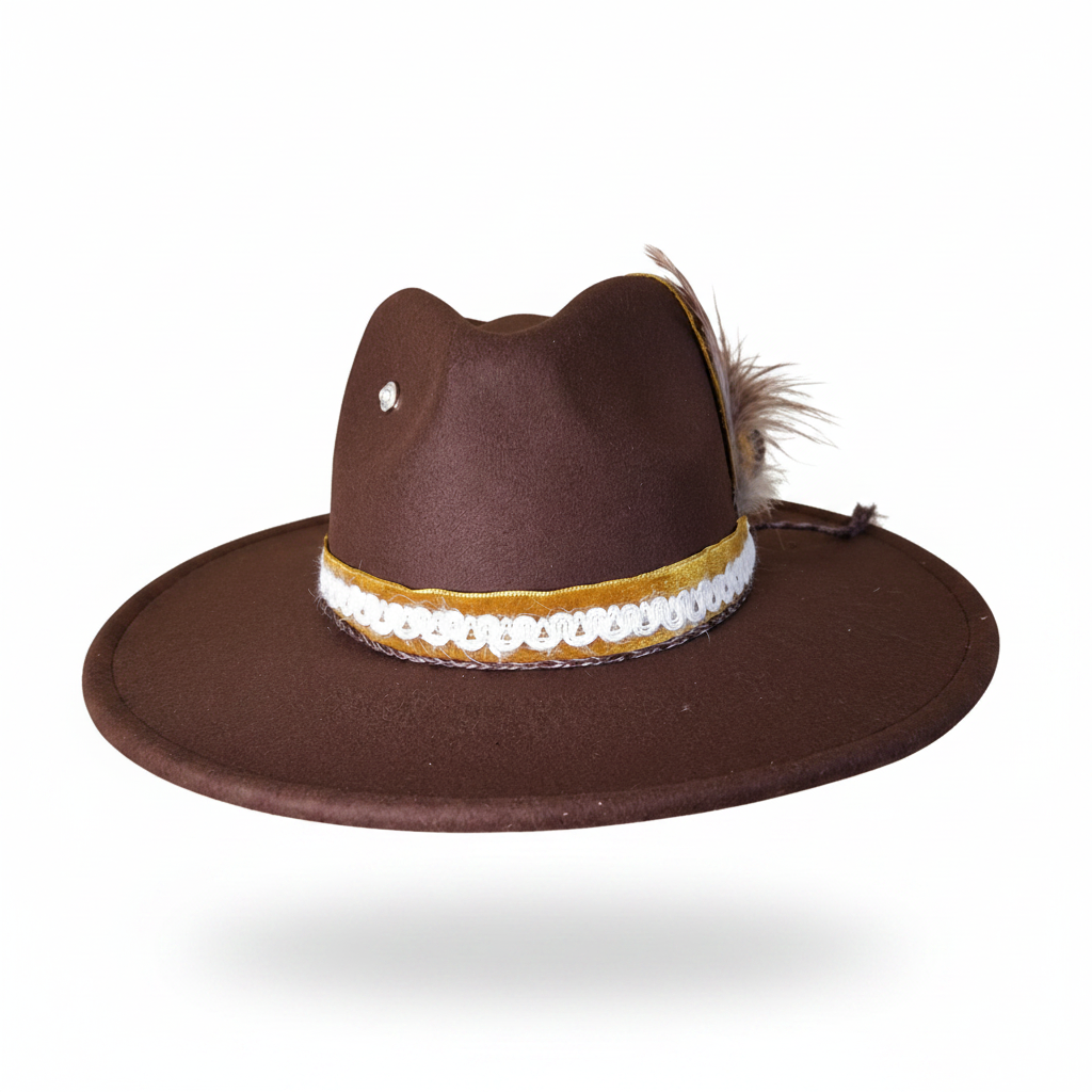 Chocolate Feather Fedora | Copesthetically Adorned – Copesthetically ...
